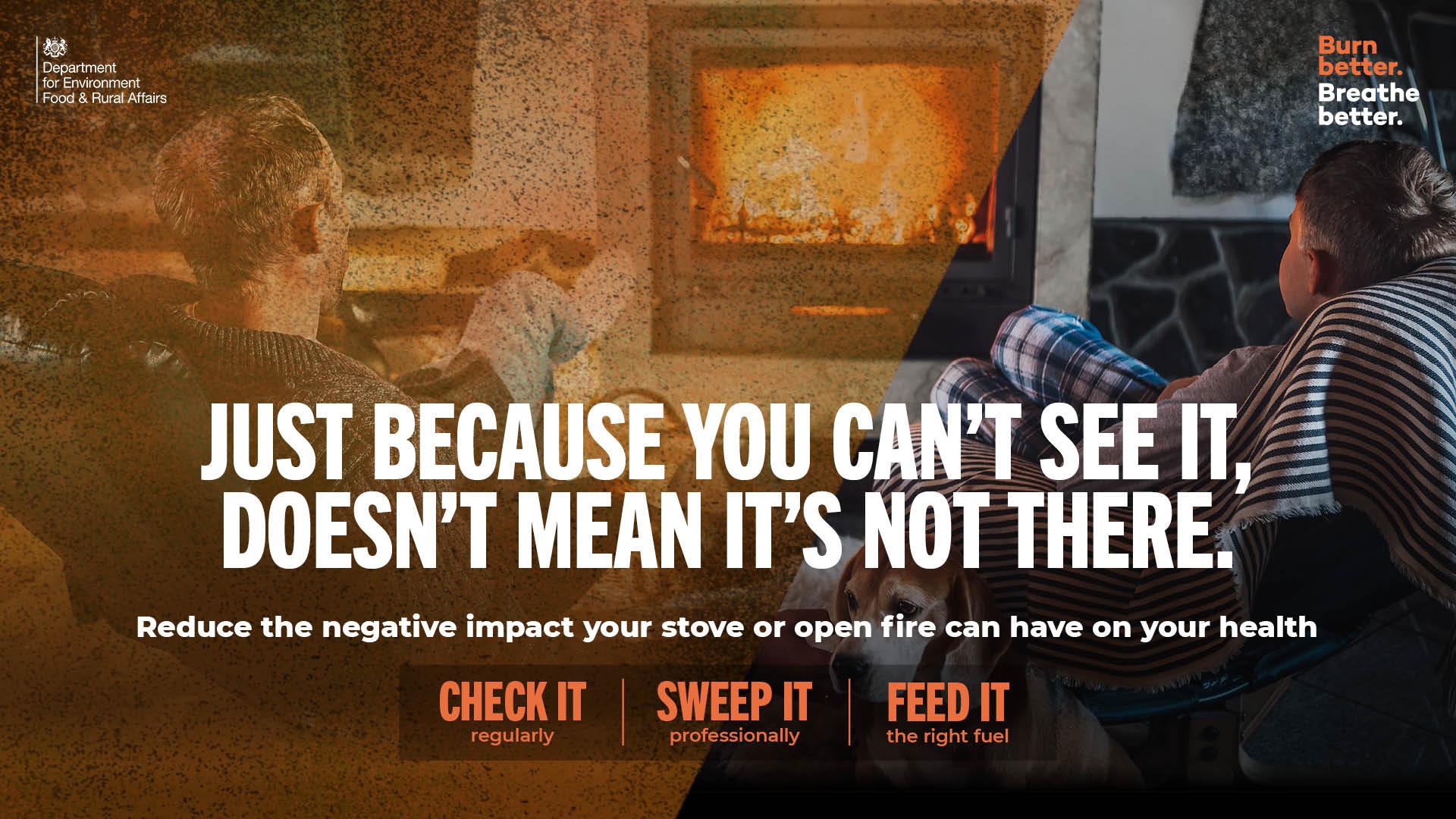 People in front of stove burning