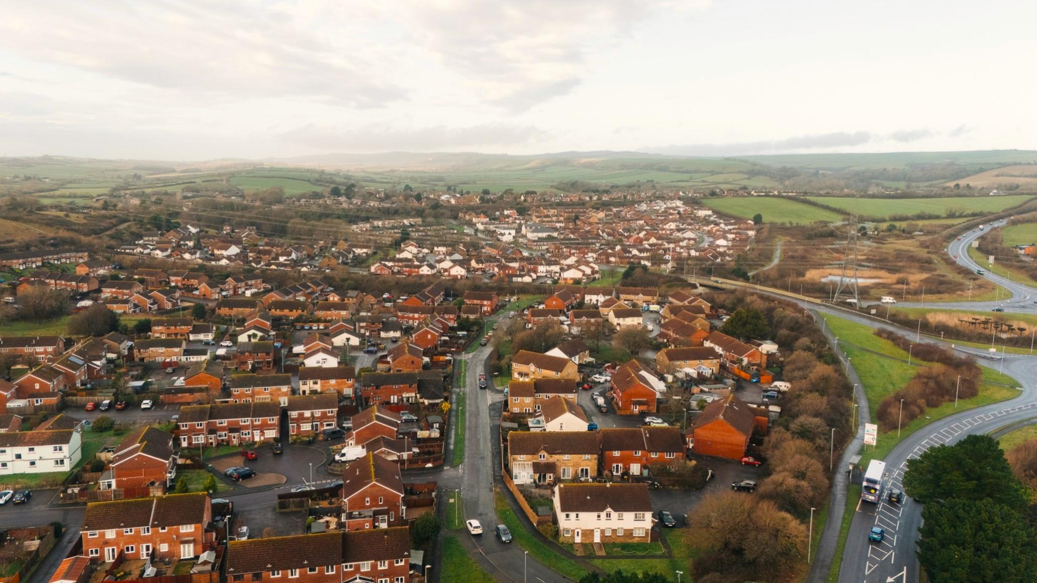 Aerial image of Littlemoor and Broadwey