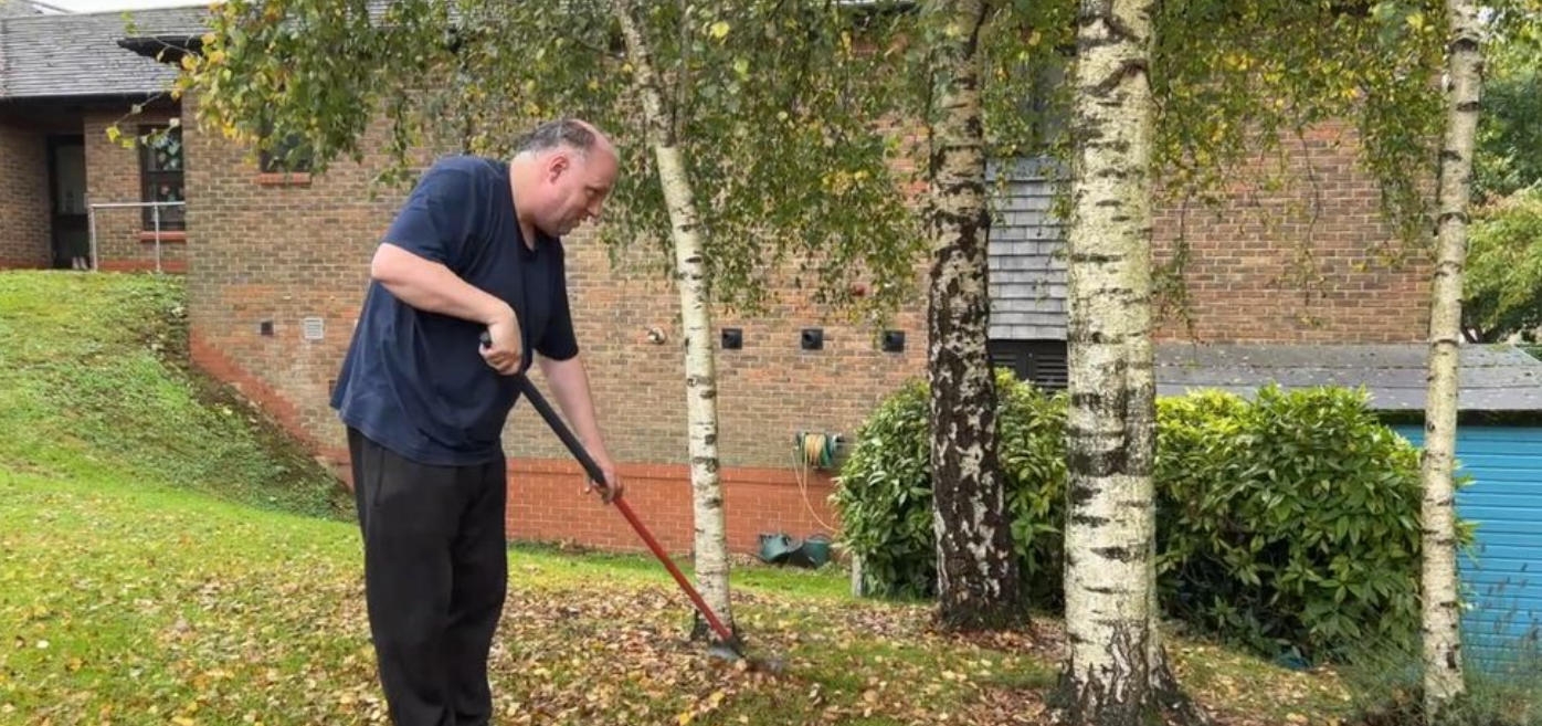 David, who has benefitted from our supported employment service in the past