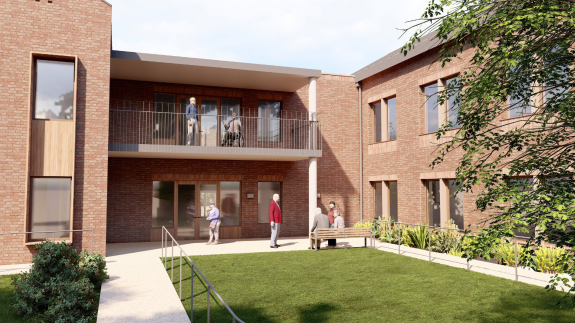 An artists impression of the new intermediate care centre for Bridport