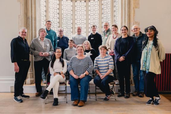 This is a group photo of all the climate panel members who were chosen form across Dorset