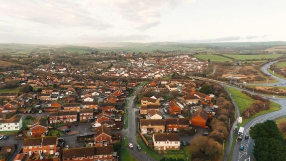 Littlemoor and Broadway drone picture